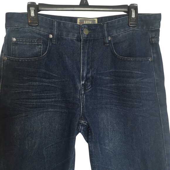 Jorts Mens 32 MBX Slim Denim Shorts Blue Dark Wash Relaxed Fit Casual - Picture 9 of 10